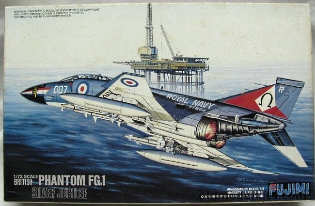 Fujimi 1/72 British Phantom FG.1 (FG1 / F-4) - Royal Navy 892 Sq 'Silver Jubilee' / RAF 43 Sq / RAF 111 Sq, H-17 plastic model kit